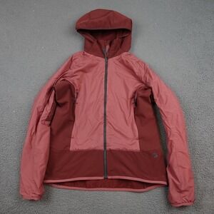 Mountain Hardwear Kor Strata Jacket Womens Small Red Hooded Pertex Primaloft